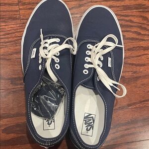 Vans Men's Dark Blue Canvas Sneakers